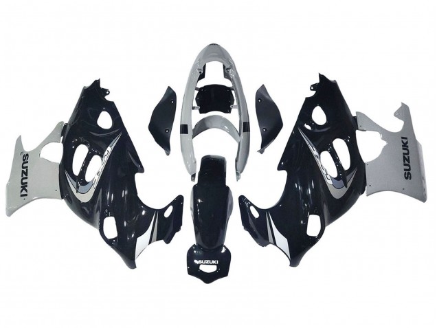 Noir Brillant Gris Carénages Moto Suzuki GSX600F/GSX750F 2004-2006