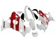 Blanc Rouge Carénage Moto Suzuki GSX600F/GSX750F 2004-2006