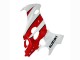 Blanc Rouge Carénage Moto Suzuki GSX600F/GSX750F 2004-2006