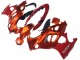 Burnt Orange Blanc Logo Carénage Moto Suzuki GSX600F/GSX750F 2004-2006