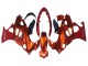 Burnt Orange Blanc Logo Carénage Moto Suzuki GSX600F/GSX750F 2004-2006