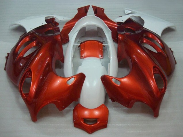 Burnt Orange Blanc Carénage Moto Suzuki GSX600F/GSX750F 2004-2006
