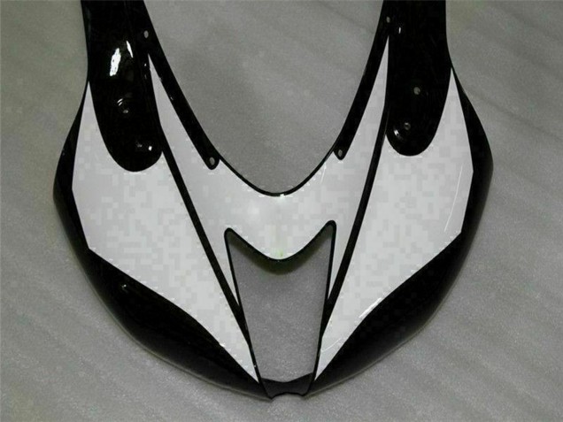 Noir Blanc Carénage Moto Kawasaki ZX6R 2007-2008
