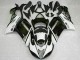 Noir Blanc Carénage Moto Kawasaki ZX6R 2007-2008