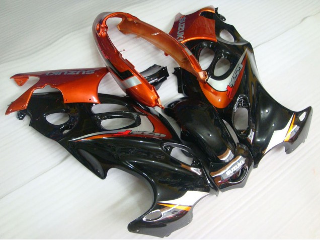 Noir Brillant Orange Carénage Moto Suzuki GSX600F/GSX750F 2004-2006