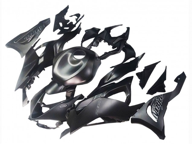 Noir Mat Carénages Moto Kawasaki ZX6R 2023-2025