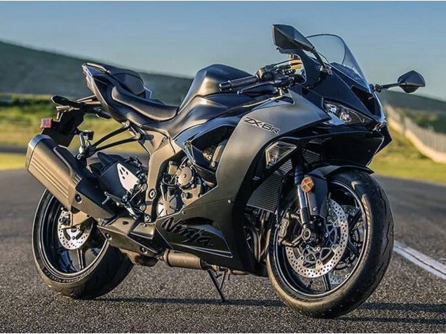 Noir Mat Carénages Moto Kawasaki ZX6R 2023-2025