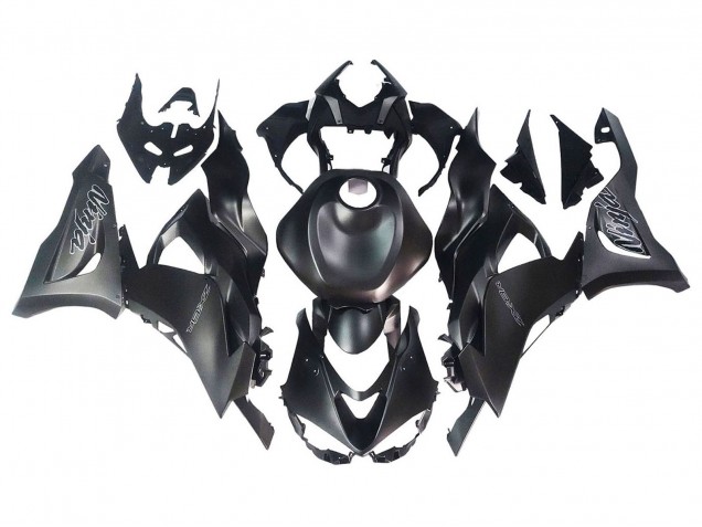 Noir Mat Carénages Moto Kawasaki ZX6R 2023-2025