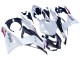 Blanc Perle Noir Rouge Carénage Moto Kawasaki ZX6R 2023-2026