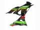 Vert Noir Rouge Jaune Dunlop Carénage Moto Kawasaki ZX6R 2023-2025
