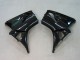Noir Brillant Rouge Décalque Carénage Moto Honda CBR600RR 2003-2004