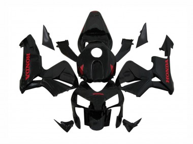 Noir Brillant Rouge Décalque Carénage Moto Honda CBR600RR 2003-2004 Pas Chère