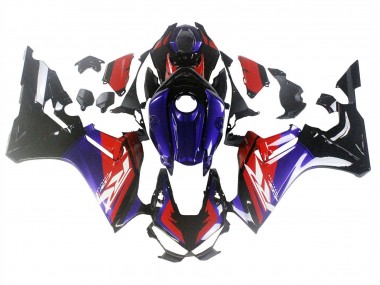 Rouge Bleu Noir Brillant Carénage Moto Honda CBR1000RR 2017-2023 Pas Chère