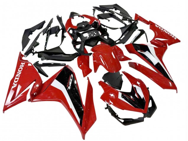 Rouge Blanc Noir Carénages Moto Honda CBR500R 2022-2023