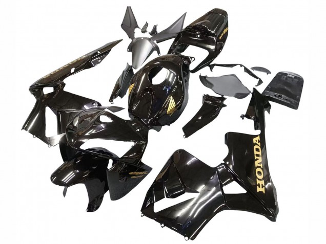 Noir Or Logo Carénage Moto Honda CBR600RR 2005-2006