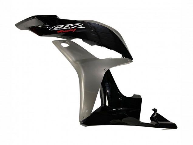 Argent Noir Brillant Kits Carénages Moto Honda CBR600RR 2007-2008