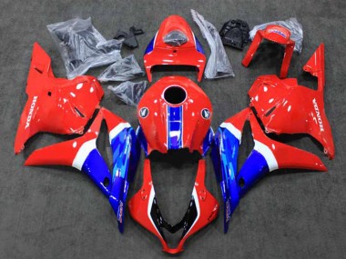 Blanc Rouge Bleu HRC Carénage Moto Honda CBR600RR 2009-2012 Pas Chère