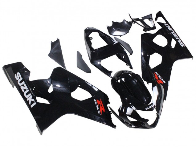 Noir Brillant Carénages Moto Suzuki GSXR 600 / GSXR 750 2004-2005