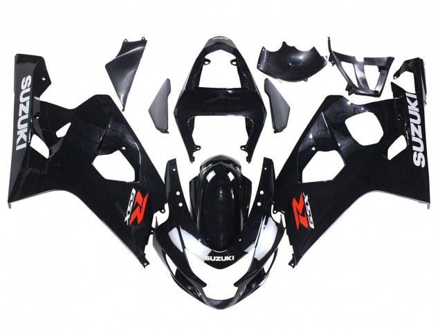 Noir Brillant Carénages Moto Suzuki GSXR 600 / GSXR 750 2004-2005