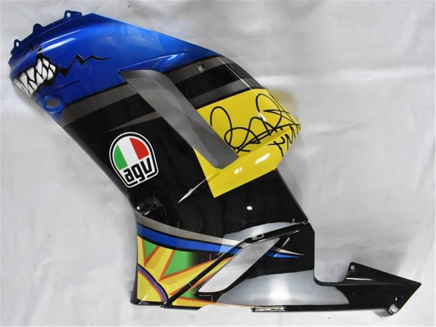 Bleu Requin Carénage Moto Kawasaki ZX6R 2007-2008