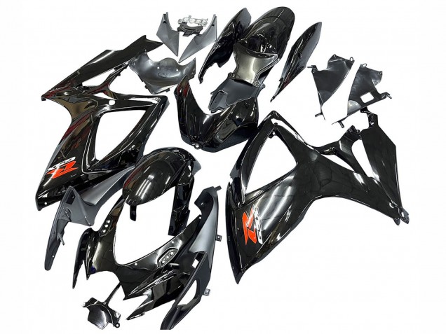 Noir Brillant Argent Rouge Carénage Moto Suzuki GSXR 600 / GSXR 750 2006-2007