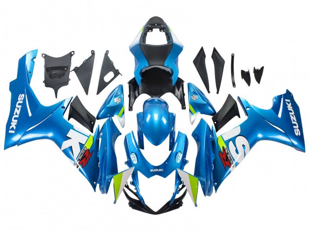 Bleu Clair Vert Blanc Rouge Carénage Moto Suzuki GSXR 600 / GSXR 750 2011-2024