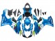 Bleu Clair Vert Blanc Rouge Carénage Moto Suzuki GSXR 600 / GSXR 750 2011-2024