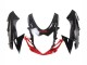 Rouge Noir Brillant Kits Carénages Moto Suzuki GSXR 600 / GSXR 750 2011-2024