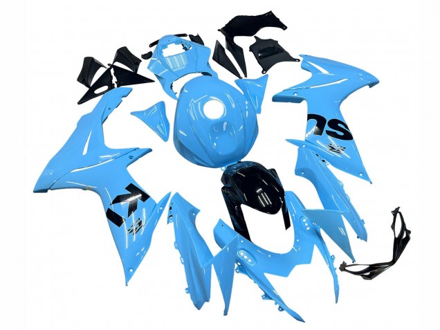Bleu Clair Noir Carénage Moto Suzuki GSXR 600 / GSXR 750 2011-2024