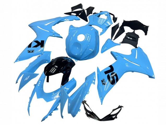 Bleu Clair Noir Carénage Moto Suzuki GSXR 600 / GSXR 750 2011-2024