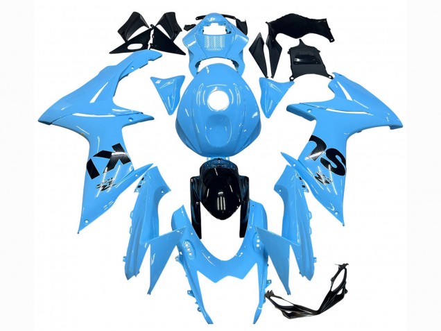Bleu Clair Noir Carénage Moto Suzuki GSXR 600 / GSXR 750 2011-2024