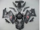 Noir Mat Noir Brillant Carénage Moto Suzuki GSXR 1000 2007-2008