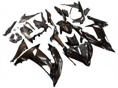 Noir Brillant Carénage Moto Kawasaki Ninja 650 EX650 2017-2019 Pas Chère