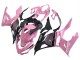 Rose Noir Mat Rayon de Miel Carénage Moto Kawasaki Ninja 400 2018-2024