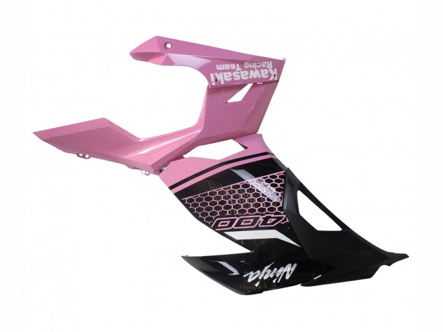 Rose Noir Mat Rayon de Miel Carénage Moto Kawasaki Ninja 400 2018-2024