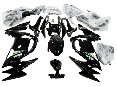 Noir Brillant Vert Carénages Moto Kawasaki Ninja 650 EX650 2020-2025 Pas Chère