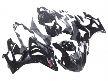 Noir Brillant Carénages Moto BMW S1000RR 2009-2014 Pas Chère