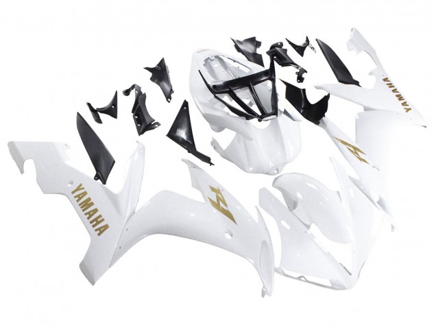 Blanc Or Décalque Carénage Moto Yamaha YZF 1000 R1 2004-2006