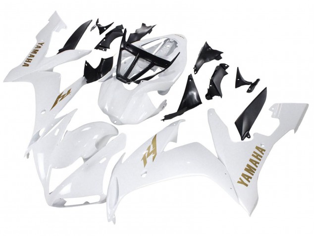 Blanc Or Décalque Carénage Moto Yamaha YZF 1000 R1 2004-2006