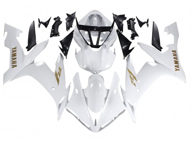 Blanc Or Décalque Carénage Moto Yamaha YZF 1000 R1 2004-2006