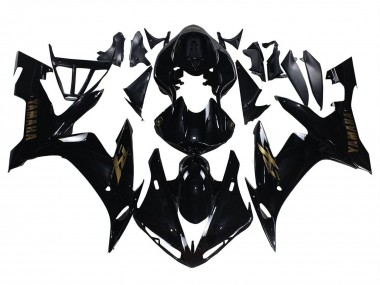 Noir Brillant Or Décalque Carénage Moto Yamaha YZF 1000 R1 2004-2006 Pas Chère