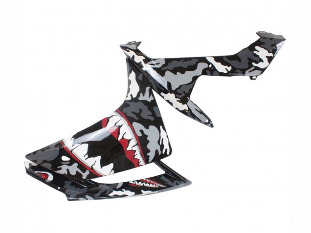 Gris Blanc Camouflage Requin Carénage Moto Yamaha YZF 1000 R1 2007-2008