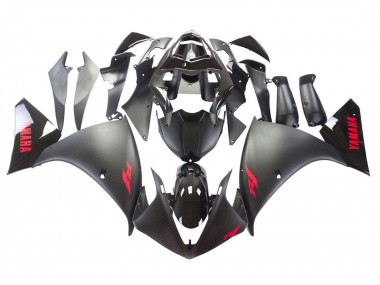 Noir Mat Rouge Décalque Carénages Moto Yamaha YZF 1000 R1 2009-2011 Pas Chère