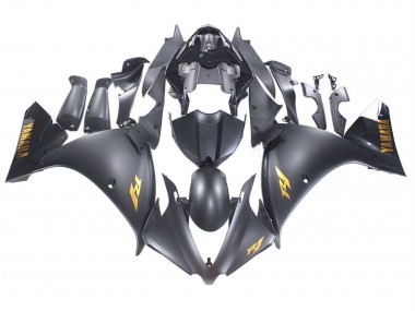 Noir Mat Or Décalque Carénage Moto Yamaha YZF 1000 R1 2012-2014 Pas Chère