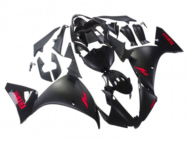 Noir Brillant Noir Mat Rouge Carénage Moto Yamaha YZF 1000 R1 2012-2014