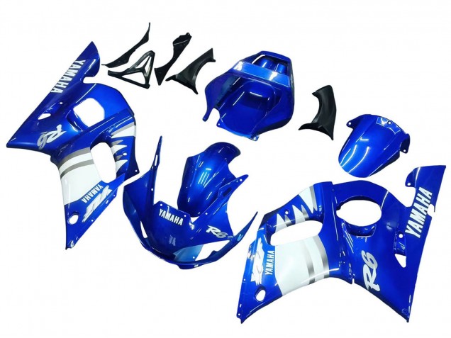 Bleu Blanc Carénage Moto Yamaha YZF 600 R6 1998-2002
