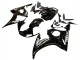 Noir Brillant Blanc Décalque Carénage Moto Yamaha YZF R6S 2006-2009