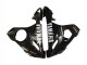 Noir Brillant Blanc Décalque Carénage Moto Yamaha YZF R6S 2006-2009