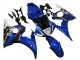 Bleu Blanc Noir Brillant Yamalube Carénage Moto Yamaha YZF R6 2003-2004