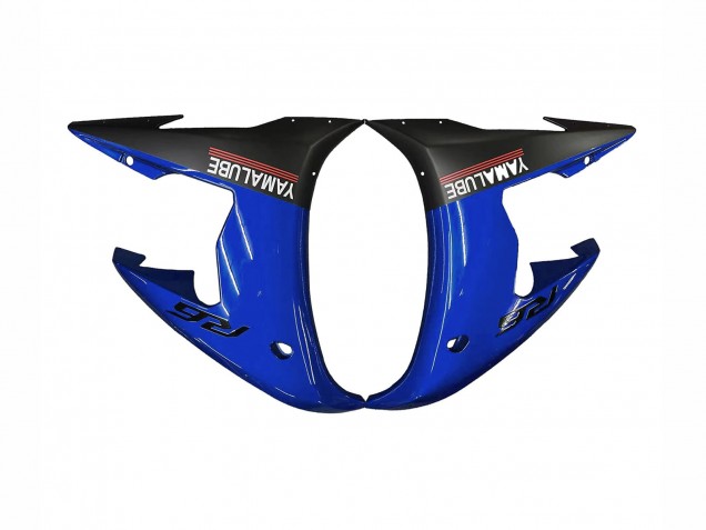 Bleu Blanc Noir Brillant Yamalube Carénage Moto Yamaha YZF R6 2003-2004